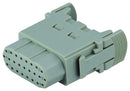 TE Connectivity T2111252201-007 Heavy Duty Connector Insert HMN Series 25 Contacts Receptacle