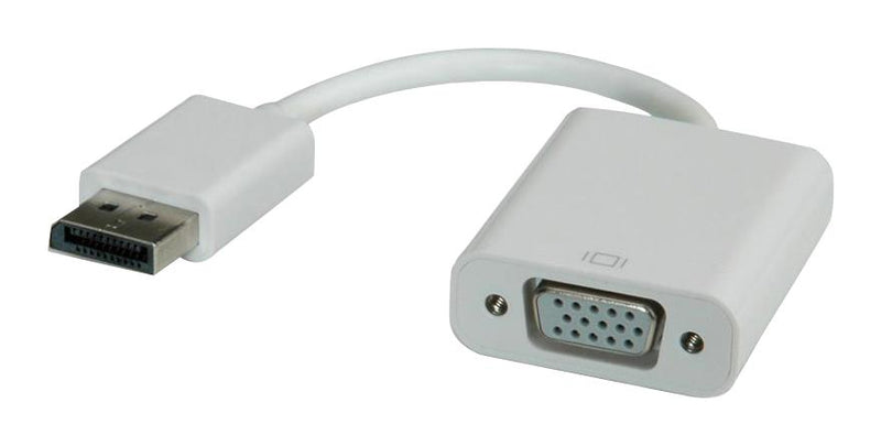 Roline 12.03.3135 Audio Adapter White Displayport Plug VGA Receptacle