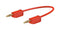 Staubli 28.0039-050-22 Test Lead PVC 2mm Stackable Banana Plug 60 VDC 10 A Red 500 mm
