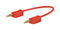 Staubli 28.0039-030-22 Test Lead PVC 2mm Stackable Banana Plug 60 VDC 10 A Red 300 mm