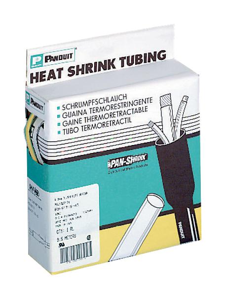 Panduit BGHSTT25 Heat Shrink Tubing Black PO (Polyolefin) 2:1 6.4 mm 3.2 8.5 m