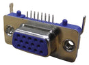 EDAC 634-015-274-992 D Sub Connector, High Density, 15 Contacts, Receptacle, DE, 634 Series, Steel Body, Solder