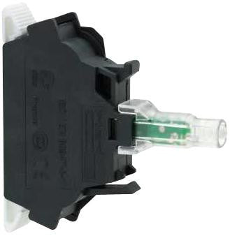 SCHNEIDER ELECTRIC ZBVB1 Light Block, LED, White, Steady, 24V, Screw Clamp