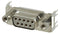 AMP - TE CONNECTIVITY 7-1393740-0 D Sub Connector, 9 Contacts, Receptacle, DE, AMPLIMITE HD-20 Series, Steel Body, Solder