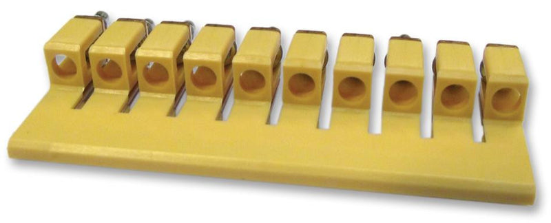 MULTICOMP CQV2.5/10 Jumper (Busbar), Cross Jumper, DIN Rail Screw Clamp Terminal Blocks, 10 Ways