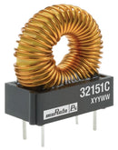 MURATA POWER SOLUTIONS 32102C Toroidal Inductor, Vertical, 3200 Series, 1 mH, 450 mA, 0.568 ohm, &iuml;&iquest;&frac12; 15%