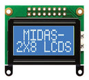 MIDAS MC20805B6W-BNMLW-V2 Alphanumeric LCD, 8 x 2, 5V, English, Japanese, Transmissive