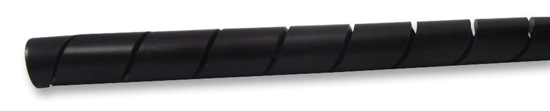 PANDUIT T62F-C0 Spiral Wrap, Weather Resistant, 0.625 ", 15.9 mm, Polyethylene, Black, 100 ft, 30.5 m