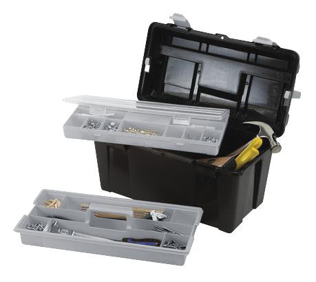 RAACO 715140 Tool Box, T31, Black/Silver, Plastic, 235 mm Height, 445 mm Width, 230 mm Depth