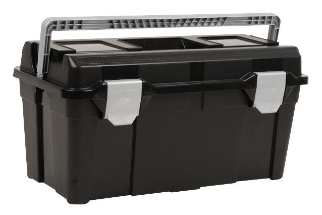 STIG RAVN T35 TOOLBOX Tool Box, T35, Large, Black/Silver, 285 mm Height, 580 mm Width, 290 mm Depth