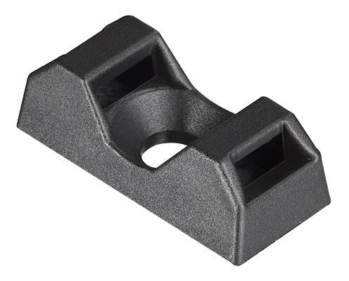 HELLERMANNTYTON CTQM5-PA66-BK-C1 Cable Tie Mount, 4.5 mm, Screw, Nylon 6.6 (Polyamide 6.6), Black, Q Series