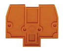 WAGO 870-924 END PLATE, 2MM, ORANGE