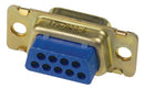 AMP - TE CONNECTIVITY 1757820-1 D Sub Connector Housing, Crimp, 9 Ways, D Sub, DE, AMPLIMITE 109 Series, Receptacle, Steel Body