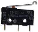 OMRON ELECTRONIC COMPONENTS SS-5GL13-F Microswitch, SS Series, SPDT, Solder, 5 A, 125 VAC