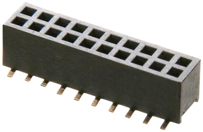 HARWIN M50-3120845 Board-To-Board Connector, Vertical, 1.27 mm, 16 Contacts, Receptacle, Archer M50 Series