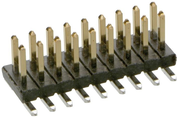 HARWIN M50-3600642 Board-To-Board Connector, Straight, 1.27 mm, 12 Contacts, Header, Archer M50 Series, Surface Mount