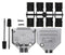 AMPHENOL FCI 8655MH1501BKLF D Sub Backshell, UNC 4-40, DA, 180&iuml;&iquest;&frac12;, Zinc Body