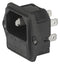 SCHURTER 6200.2200 Power Entry Connector, 6200 Series, Plug, 250 VAC, 10 A, Screw Mount, Quick Connect