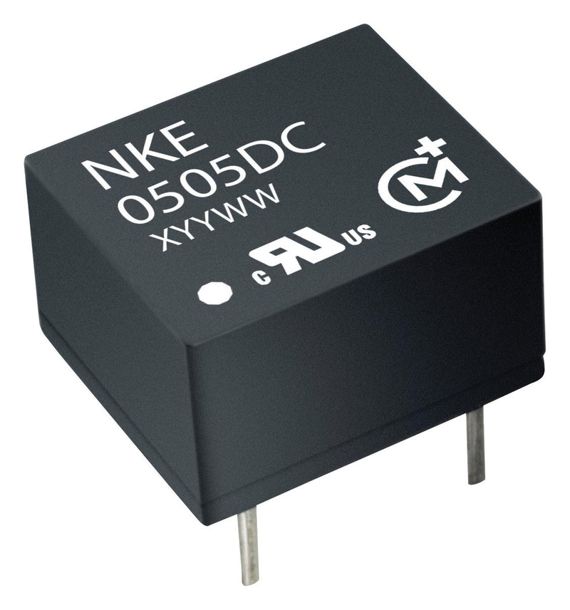 MURATA POWER SOLUTIONS NKE0303DC Isolated Board Mount DC/DC Converter, Miniature, 1 Output, 1 W, 3.3 V, 303 mA