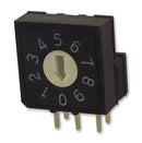 MULTICOMP MCRV3AF-10R-V-B Rotary Coded Switch, Through Hole, 10 Position, 24 VDC, BCD, 25 mA