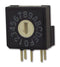 MULTICOMP MCRV4AF-16R-V-B Rotary Coded Switch, Through Hole, 16 Position, 24 VDC, Hexadecimal, 25 mA