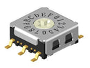 MULTICOMP MCRJM3-16R-Q Rotary Coded Switch, SMD, 16 Position, 24 VDC, 25 mA