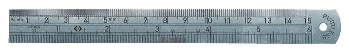 CK TOOLS T3530 06 Stainless Steel 150mm Rule with Hanging Hole