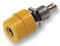 HIRSCHMANN TEST AND MEASUREMENT 930166103 Test Connector, 4mm Banana, Equipment Chassis and Switch Panels, 32 A, Yellow