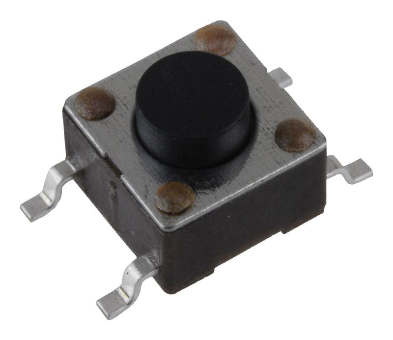 Alcoswitch - TE Connectivity FSM2JSMAATR Tactile Switch Fsmjsm Series Top Actuated Surface Mount Round Button 260 gf 50mA at 24VDC