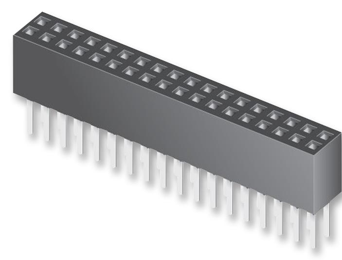 Samtec SFMC-105-01-L-D PCB Receptacle Board-to-Board 1.27 mm 2 Rows 10 Contacts Through Hole Mount New