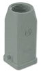 HARTING 19200031440 Heavy Duty Connector Hood, M20 Top Entry, 2 Pegs, Han A Series, 180&deg;, Zinc Body