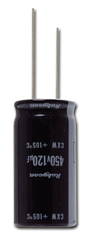 RUBYCON 450CXW82MEFC16X31.5 Electrolytic Capacitor, Miniature, 82 &micro;F, 450 V, CXW Series, &plusmn; 20%, Radial Leaded, 16 mm