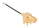 Amphenol RF 095-902-492-050 SMA Right Angle PCB Jack TO AMC Plug ON 1.13MM Cable 50 MM 94AC8440