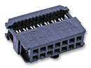 AMP - TE CONNECTIVITY 1-1658622-0 Wire-To-Board Connector, 2.54 mm, 50 Contacts, Receptacle, AMP-LATCH Novo Series, IDC / IDT, 2 Rows