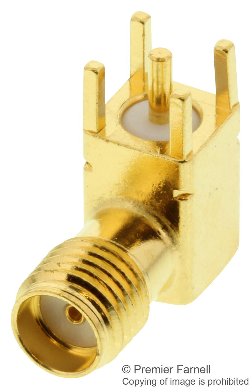 MOLEX 73100-0114 RF / Coaxial Connector, SMA Coaxial, Right Angle Jack, Through Hole Right Angle, 50 ohm