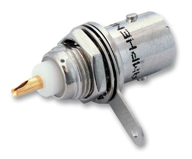 AMPHENOL CONNEX 112424 RF / Coaxial Connector, BNC Coaxial, Straight Bulkhead Jack, Solder, 50 ohm, Phosphor Bronze