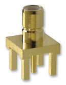 AMPHENOL CONNEX 142138-75 RF / Coaxial Connector, SMB Coaxial, Straight Jack, Through Hole Vertical, 75 ohm, Brass