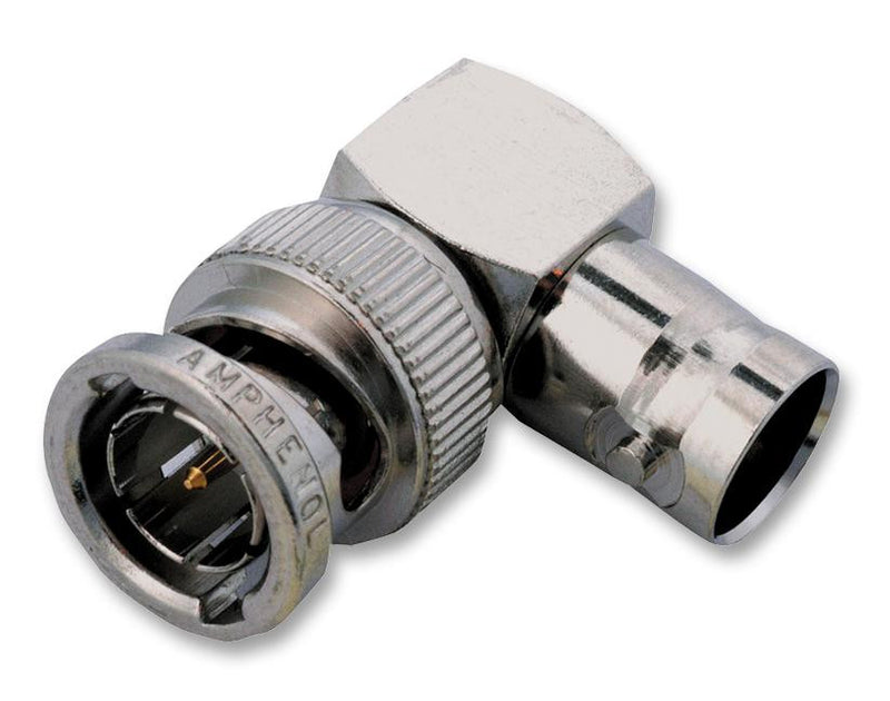 AMPHENOL RF 31-9-75RFX RF / Coaxial Adaptor, Inter Series Coaxial, Right Angle Adapter, BNC, Jack, BNC, Plug