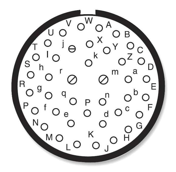 Amphenol Aerospace D38999/20MG39AN D38999/20MG39AN Circular Connector MIL-DTL-38999 Series III Wall Mount Receptacle 39 Contacts
