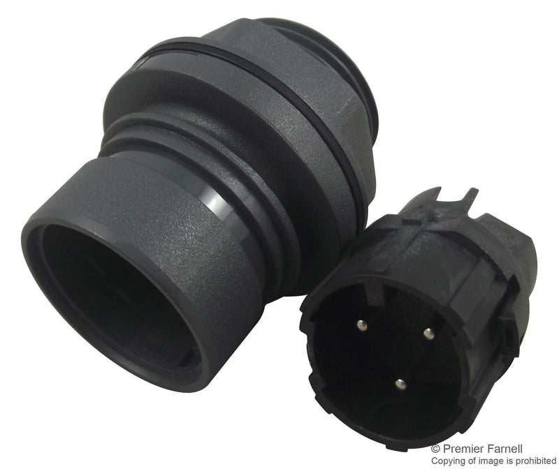 BULGIN PXP6012/03P/ST Circular Connector, Buccaneer 6000 Series, Panel Mount Receptacle, 3 Contacts, Screw Pin