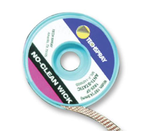 TECHSPRAY 1821-5F BRAID, DESOLDERING, COPPER, 1.4MM