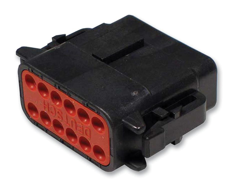 DEUTSCH DTM06-12SB Connector Housing, B Key, DTM Series, Plug, 12 Ways, DT Series Socket Contacts