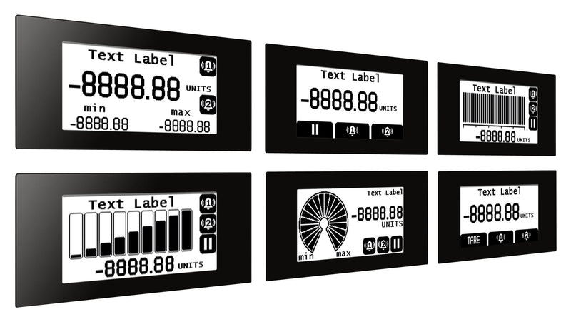 Lascar SGD 21-B Graphics Meter Multifunction Panel Pilot B Series 2.4" TFT Screen 250 x 122 Pixels 4 to 9 Vdc