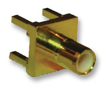 AMPHENOL CONNEX 142138 RF / Coaxial Connector, SMB Coaxial, Straight Jack, Through Hole Vertical, 50 ohm, Brass