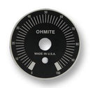 OHMITE 5000E Dial Plate, 2.188 ", Aluminum, Black-Enameled