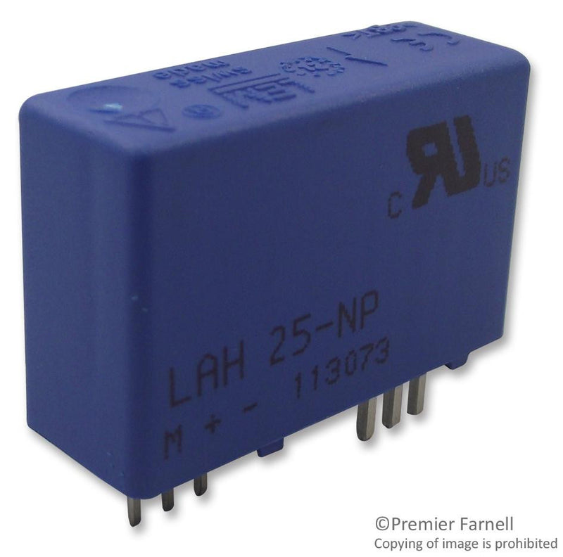 LEM LAH 50-P Current Transducer, LAH Series, 50A, -110A to 110A, 0.25 %, Closed Loop Output, 12 Vdc to 15 Vdc