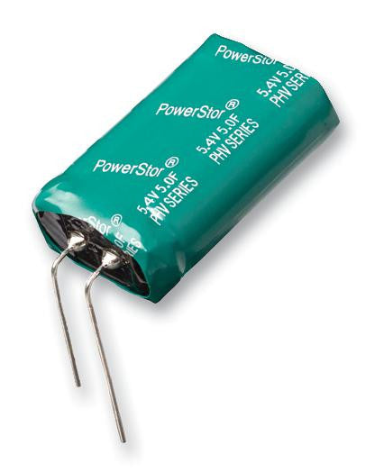 EATON BUSSMANN SERIES PHV-5R4V155-R Supercapacitor, PowerStor&iuml;&iquest;&frac12;, EDLC, 1.5 F, 5.4 V, Radial Leaded, PHV Series, +30%, -10%