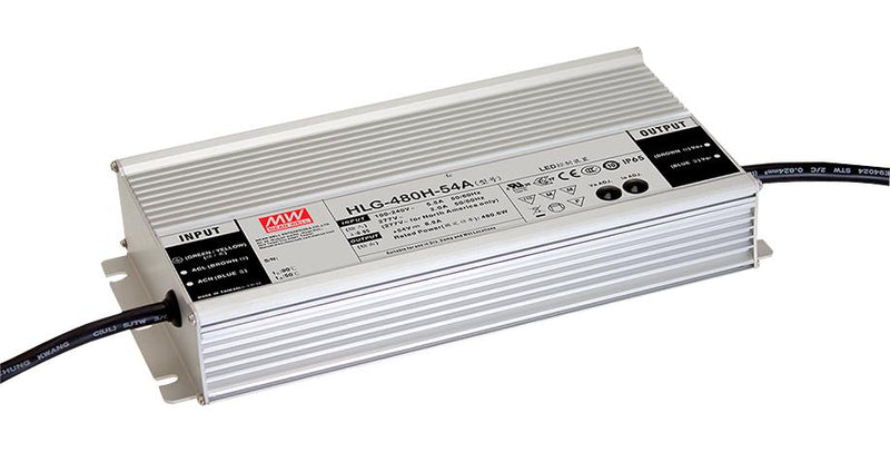 Mean Well HLG-600H-54A LED Driver 604.8 W 54 V 11.2 A Constant Current Voltage 90 305