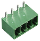 Multicomp PRO MC000090 MC000090 Terminal Block Header 3.5 mm 4 Ways 12 A 150 V Through Hole Right Angle