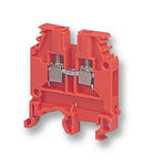 Entrelec - TE Connectivity 010500220 010500220 DIN Rail Mount Terminal Block Orange 2 Ways 22 AWG 10 4 mm&Acirc;&sup2; Screw 30 A